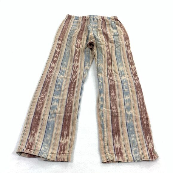 Freak N Chic 100% Woven Cotton Wide Leg Elastic Waist Drawstring Medium Beige M - Picture 2 of 8